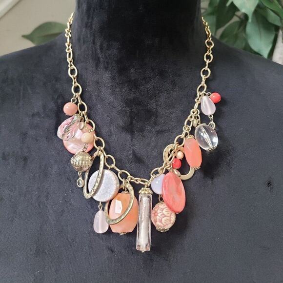 Unbranded Jewelry - Vintage Women Premier Designs Dreamsicle Charmed Fashion Choker Necklace Lobster